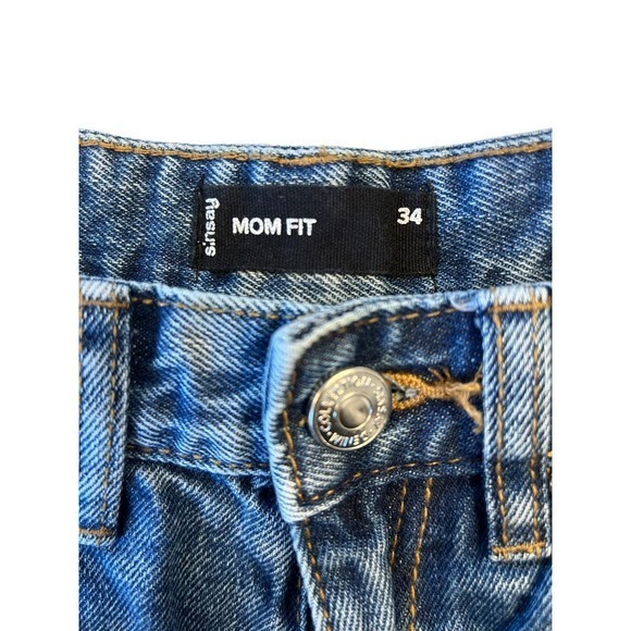 Sinsay Womens Size 34 High Wasted Mom‎ Fit Denim Jeans Medium Wash - Picture 8 of 8